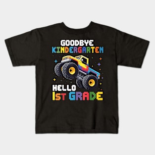 Goodbye Kindergarten 1St Grade Monster Truck Graduation Boys Kids T-Shirt